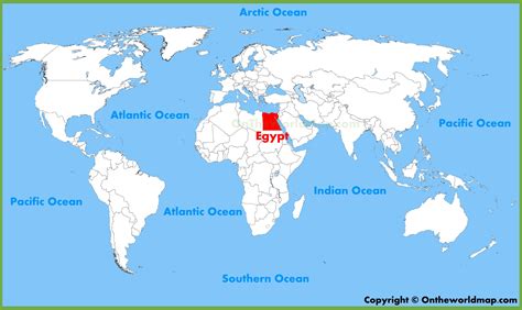 Egypt location on the World Map - Ontheworldmap.com