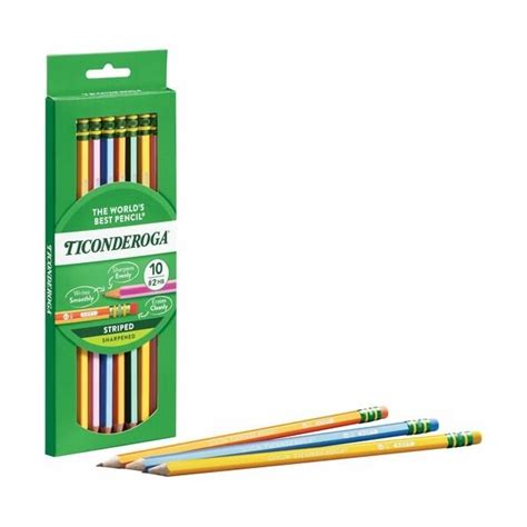 Dixon Ticonderoga PENCIL, TICN, #2, STRIPED DIX13910 | Zoro