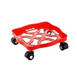 Yanmai Square Shape Plastic Gas Cylinder Trolley Stand with Wheels ...