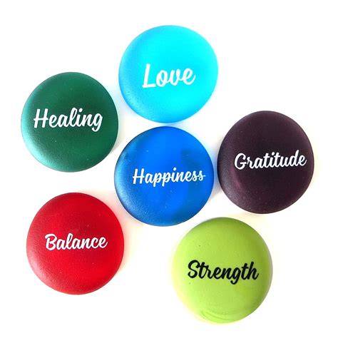 Lifeforce Glass Sea Stones, Frosted Faux Sea Glass, Motivational ...