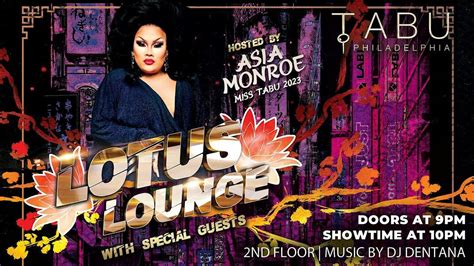 LOTUS LOUNGE, Tabu Lounge & Sports Bar, Philadelphia, 19 November to 20 ...