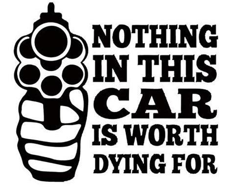 ISEE 360® Gun Quote Thug Car Stickers Exterior Decorative Stylish ...