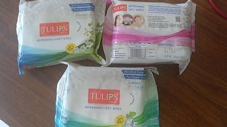 Tulips Refreshing Wet Wipes With Different Fragrances- Pack of 3 (20 ...