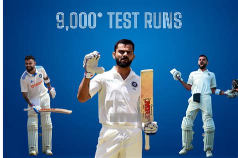 Virat Kohli becomes fourth Indian batsman to surpass 9,000 runs in Test ...
