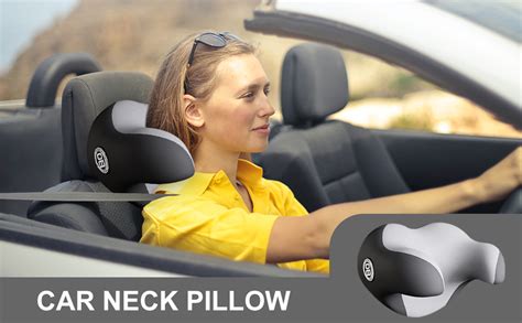 Sisliya Car Neck Pillow,Memory Foam Neck Support Pillow for Neck Pain ...