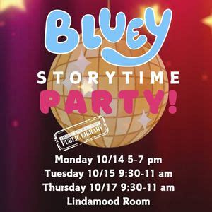 Bluey Storytime Party, 206 Broadway St, Findlay, OH, United States ...
