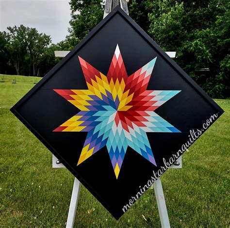 Barn Quilt Ten Pointed Star | Barn quilt, Barn wood crafts, Barn quilts