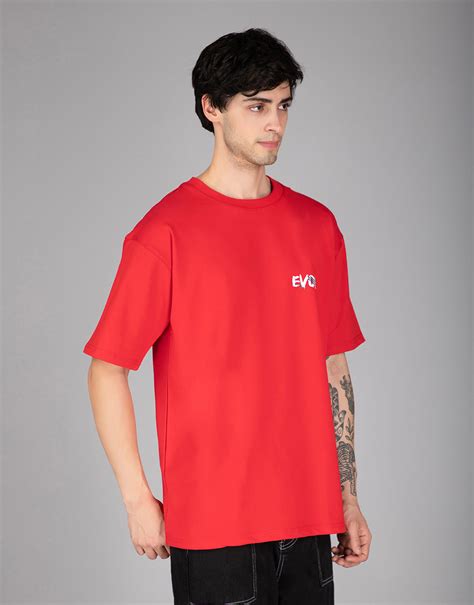 Red Evolve Oversized T-shirt – Aesthetic Indians :: A Brand for Every ...