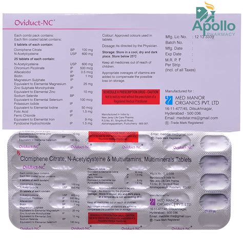 Oviduct-NC Tablet | Uses, Side Effects, Price | Apollo Pharmacy
