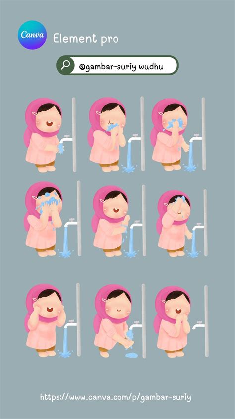 Premium vector ablution wudhu steps for children collection – Artofit