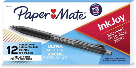 PAPER MATE INKJOY 300RT Retractable Ball Pen 12x Black : Amazon.in ...