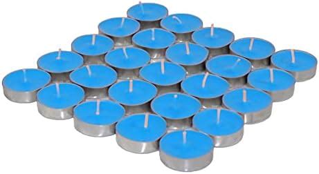Shraddha Creation Wax Sky Blue Tealight Candles, Plain Tea Lights ...