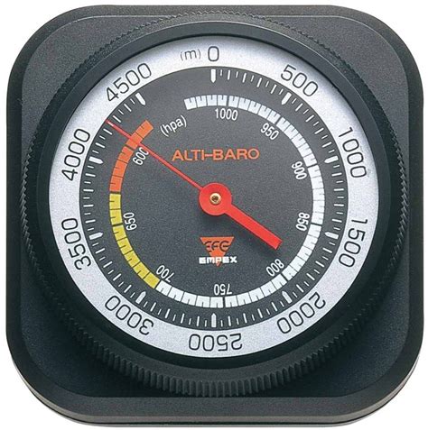 EMPEX FG-5102 Altimax 4500 Analog Altimeter, Barometer, Black, 2.6 x 2. ...