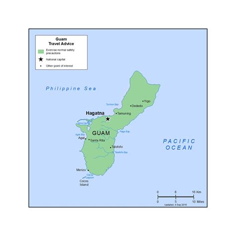 Detailed map of Guam with cities | Guam | Oceania | Mapsland | Maps of ...