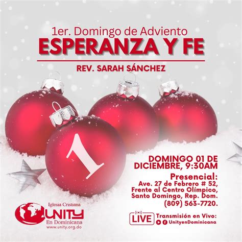 Primera Iglesia Cristiana Unity en RD | El Adviento culmina en un ...