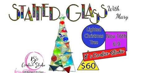 Stained Glass Lighted Christmas Tree, B’s Creative Studio, Springfield ...