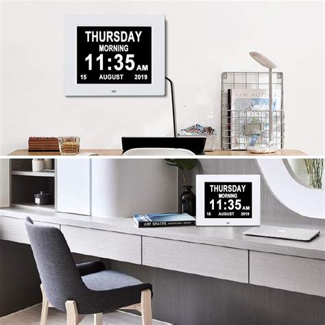 Buy SSINI[2022Upgraded] Digital Day Calendar Clock with 3 Medicine ...