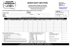 Fillable Online RNCAS - 2003 Royal Canberra Show - Goat Section ABN 12 ...