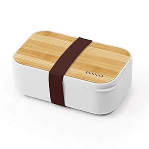 Buy Bento Lunch Box Meal Prep Containers Japanese Bamboo Fiber Food ...
