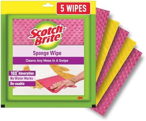 Scotch-Brite Sponge Wipe, Kitchen Cleaning Sponge, Reusable, Multi ...