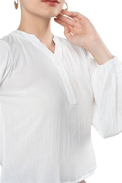 Buy a white top for women online at Zlaata
