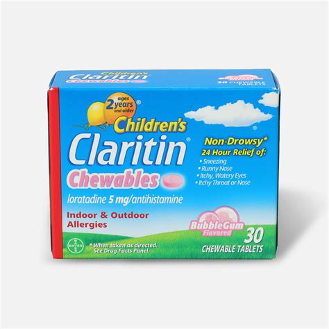 FSA Eligible Claritin Children's Allergy Relief Chewable Tablets ...