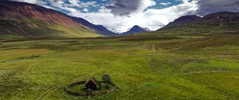 Download wallpaper 2560x1080 hut, building, field, grass, rocks dual ...