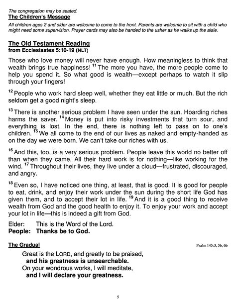 Worship Bulletin and Announcements for June 11, 2023 - Second Sunday in ...