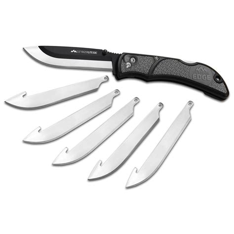 Outdoor Edge Razor EDC Lite 3.5" Blade Replaceable Blade Carry Knife ...