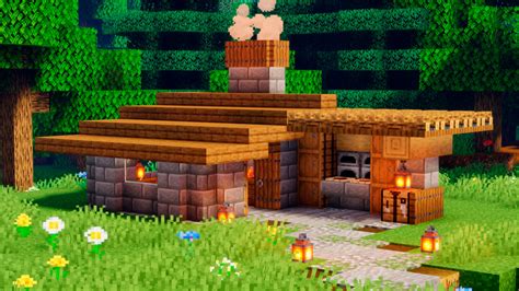 Image result for Minecraft Small Starter House Tutorial