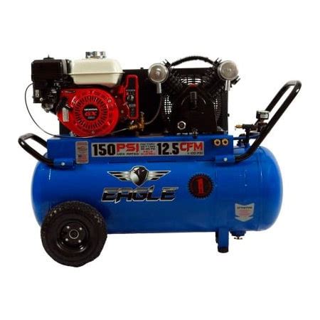 Wood Industries Eagle Portable Gas Air Compressor w/ Honda GX Engine, 5 ...