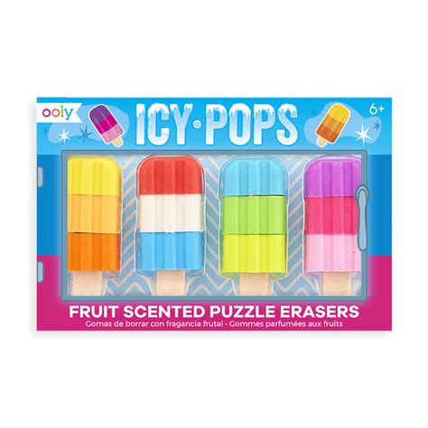 Icy Pops Scented Puzzle Erasers - Set of 4 – Bombay Kids Company