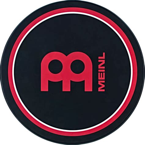 Meinl MPP-12 Practice Pad, 12in (30cm)-Black with Red Meinl Logo ...