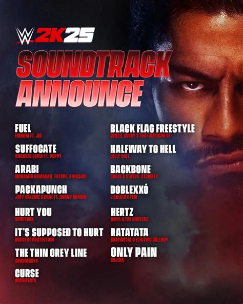 WWE 2K25 Soundtrack Revealed