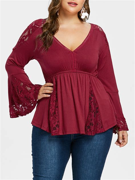 Plus Size Lace Blouse