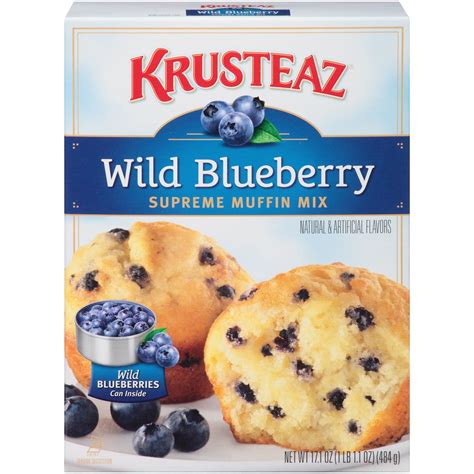 Krusteaz Wild Blueberrry Muffin Mix, 17.1 OZ | Blueberry muffin mix ...