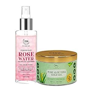 TNW-The Natural Wash Pure Aloe Vera Gold Gel (100g) and Steam Distilled ...