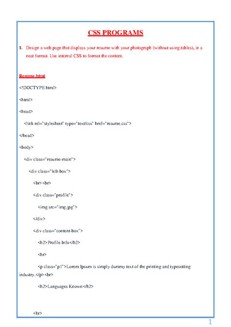 PHP LAB - CSS & JavaScript Program Designs and Form Calculations - Studocu