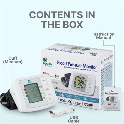 Apollo Pharmacy Blood Pressure Monitor AP/BP-01, 1 Count Price, Uses ...