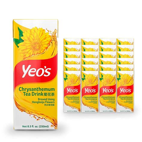 Buy Yeo'sChrysanthemum Tea Drink, Lightly Infused y Tea, Refreshing ...