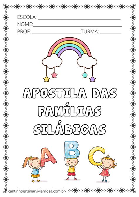 Apostila Completa das Famílias Silábicas - Cantinho Ensinar ...