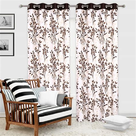 Buy Ultica Fab® Curtains 9 feet Long Set of 2 I Floral Printed Curtains ...