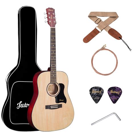 JUAREZ Fiésta 41 Inch Acoustic Guitar with Dual Action Truss Rod ...