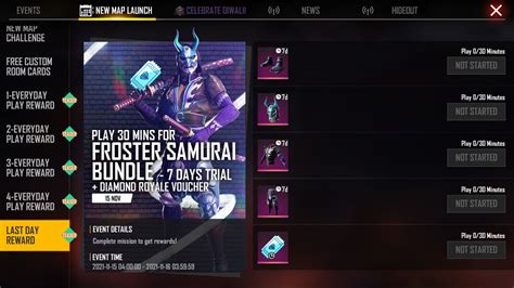 How to get free Frosted Samurai Bundle for a limited time in Free Fire ...