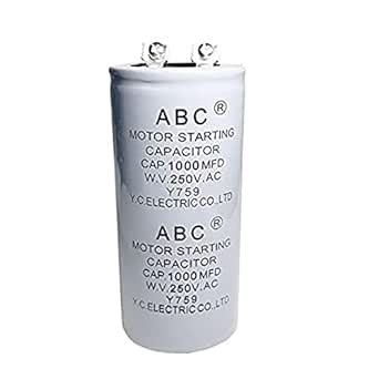ABC Capacitor 1000MFD 250V 1000uf Cylindrical AC Motor Starting ...