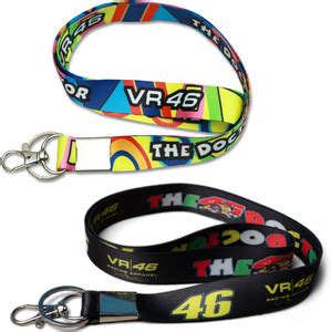RINKON Vr46 Keychain Moto Gp Racing VALENTINO Rossi Lanyard Doctor Y ...