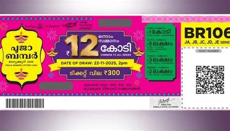 Pooja Bumper: 12 കോടി നിങ്ങളെ വിളിക്കുന്നു, നമ്പർ ഒത്തുവന്നാൽ ലൈഫ് കള ...