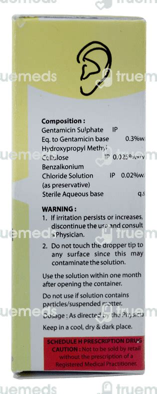 Gentapen Eye Drops 10 Ml - Uses, Side Effects, Dosage, Price | Truemeds