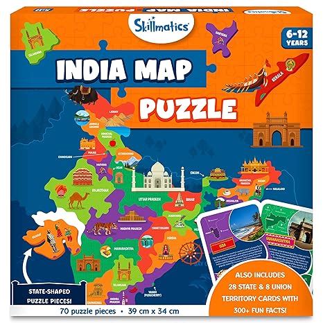 Skillmatics India Map Puzzle