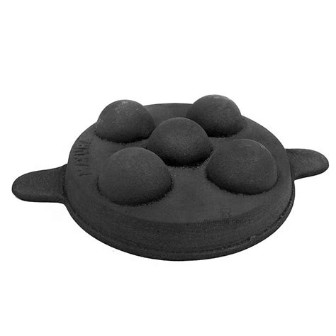 Cast Iron Paniyaram Pan/Unniyappam Pan (Non Flat Bottom) (5 Holes Seas ...